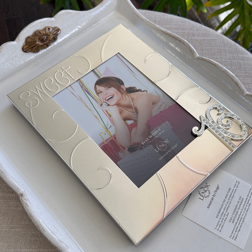 Lenox Sweet 16 Silverplate Photo Frame - NEW